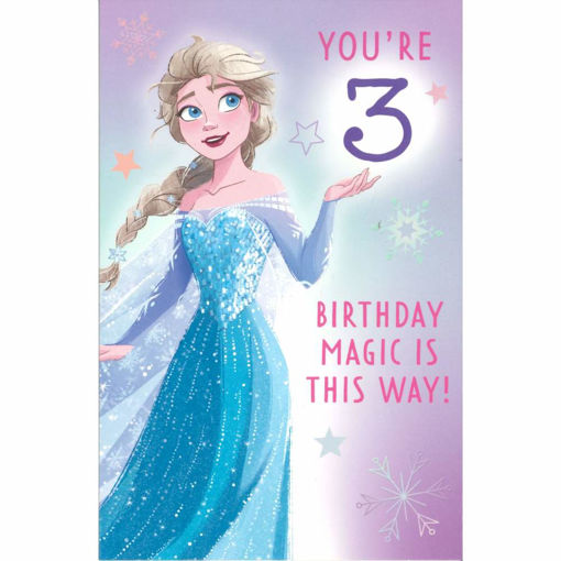 Picture of YOURE 3 ELSA BIRTHDAY CARD
